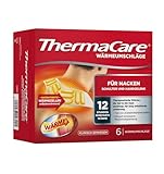 ThermaCare Nackenumschläge – Wärmeumschläge für Schulter & Nacken zur Linderung von Nackenschmerzen – Tiefenwärme zum Entspannen & Lockern der Muskeln – 6 Stück pro Packung