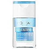 L'Oréal Paris Make-Up Entferner, Gesichtsreinigung speziell für langanhaltendes und wasserfestes Augen- und Lippen Make-up, Für empfindliche Augen geeignet, 1 x 125ml