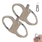 Ewiges Streichholz Schlüsselanhänger Feuerzeug, Tragbares Wiederverwendbares Multifunktion Keychain Lighter, Outdoor Camping Streichholz Feuerzeug, Leicht Und Leicht Zu Tragen, Kein Kerosin(2pcs-Silve