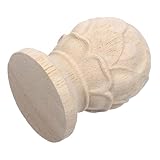 TOYANDONA Holzsäulen Endstück Geschnitzte Ananas Holzfinial Vielseitig für Gardinenstangen Möbel Treppen Langlebige Europäische Dekoration für Diy Wohnaccessoires