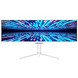 LC-POWER 43,8' Gaming Monitor - Double Full HD 3840x1080, 120 Hz, HDR 600, IPS-Panel, AMD FreeSync Premium, Höhenverstellbar, Pip/PBP, USB-Anschlüsse,LC-M44-DFHD-120
