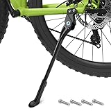 EFEALL Fahrradständer, 18 mm Lochabstand Fahrradständer 24-29 zoll, Aluminiumlegierung Fahrrad Seitenständer, Mountainbike, Hinterbauständer für 24' - 29' Fahrrad Black