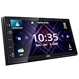 JVC KW-M565DBT - ohne Laufwerk, Apple CarPlay, Android Auto, 17,3 cm kapazitiver Touchscreen, DAB+/UKW, USB Mirroring für Android, Bluetooth Freisprecheinrichtung, Soundprozessor, 4 x 50 W, schwarz