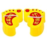 HOODANCOS Stelzen Rutschfestes Balance Stepper Toy für Kleinkinder Interaktive Outdoor Balancetrainer Fördert Gleichgewicht und Koordination Strapazierfähiges Kunststoffmaterial Gelb