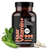 IMPERIO Haarvitamin+ | Premium Haar Vitamine hochdosiert mit AnaGain™, Biotin, Zink & Selen zur Stärkung des Haarwachstums | 120 Haut, Haare, Nägel Kapseln | Deutsche Herstellung