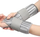 1 PCS Karpaltunnelsyndrom Schiene Mit 6 Metallschiene, Verstellbare Handgelenkschiene Rechts, Handgelenk Bandagen, Handgelenkstütze Für Sehenscheidenentzündung, Arthritis, Karpaltunnelsyndrom(Rechts)