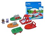 AquaPlay - BoatSet - Zubehör für AquaPlay Wasserbahnen oder für die Badewanne, 4 Booten, 1 Amphi-Lorry und BO und Wilma, für Kinder ab 3 Jahren 8700000272 Bunt