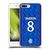 Head Case Designs Offizielle Rangers FC Connor Barron 2024/25 Spieler Home Kit Soft Gel Handyhülle Hülle kompatibel mit Apple iPhone 7 Plus/iPhone 8 Plus