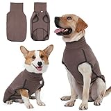 Hjyokuso Hundepullover, Hundepullover, weicher und Warmer Mantel für Hunde, Wintermäntel für Hunde, Katzen, Pullover für kleine mittelgroße und große Hunde – Braun S