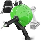 MEISTERFAKTUR Rohrreinigungsspirale [15M] - mit Bohraufsatz - Ideale Abflussspirale für eine umweltfreundliche Rohrreinigung - Die stabile Rohrspirale für echte Heimwerker! (15M - 0,64CM)