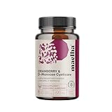 Cranberry D-Mannose Kapseln, 670 mg Cranberry-Extrakt, 60 pflanzliche Kapseln, für gesunde Harnwege, 100% Vegan