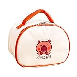 Mumuve Fun Capybaras Lunchtasche, einfach zu transportieren, Oxford-Stoff, Lebensmittelbehälter mit Aluminiumfolienfutter, Mahlzeitenhalter, für Picknicks