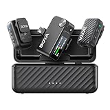 BOYA BOYAMIC 2 Mini Mikrofon für Handy, iPhone 15/16, Android, Kamera, 48KHz/32Bit(Optional), AI Rauschunterdrückung, Ansteckmikrofon, USB-C/3,5 mm, 8G-Speicher, 300m
