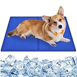 CIOXSOIO Kühlmatte für Hunde 65 x 50cm, Selbstkühlend Kühldecke Hund, Sicher Nicht-Giftiges Gel, Kühlkissen Hundematte für Hunde und Katzen, Hund Kühlmatte für Sommer Zuhause Unterwegs Auto