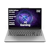Lenovo LOQ Essential Gaming AI Laptop | 15.6' Full HD 144Hz Display | NVIDIA GeForce RTX 4050 | Intel Core i7-12650HX | 16GB RAM | 1TB SSD | Win11 | QWERTZ | Luna Grau | 3 Monate GamePass