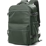 livbote Vakuum Rucksack Handgepäck Flugzeug mit Vakuumpumpe Travel Vacuum Backpack Groß Airbag Rucksack für Damen & Herren Vacpack Tasche Reiserucksack mit Vakuumsystem, Grün