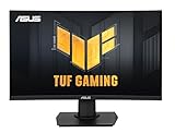 ASUS TUF Gaming 24 Zoll (59,9 cm sichtbar) Curved Monitor (VG24VQER) - FHD, 180Hz, 1ms, DCI-P3 90%, Extreme Low Motion Blur Sync, FreeSync, Shadow Boost, Eye Care, DisplayWidget Center, 3 Jahre