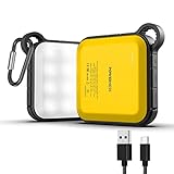 Powerness U36 10050mAh Powerbank mit Schnellladen, Wasserdicht Outdoor Powerbank mit LED-Lampe, Tragbares Power Bank, Solar Ladegerät für Outdoor, Camping, Wandern