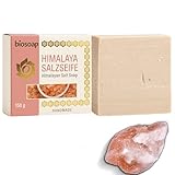 150g Handmade Himalaya Salz - Naturseife – Ohne Plastik – Natürliche Pflege für Haut & Körper, Handseife, Gesichtsseife Und Körperseife- Männer Und Frauen (Himalaya Salz-Seife)