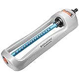GRÜNTEK Oszillationssprenger Primavera bis 336 m2 / 3617 ft2 Bewässerungsfläche, Sprengbreite bis 21 m x 15 m, bruchfester Rasensprenger, kompakter Einstellbarer Sprinkler