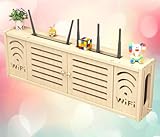 DAMOIFFP WiFi-Schild-Router-Box, WiFi-Router-Aufbewahrungsbox, an der Wand montiertes WLAN-Router-Rack, WiFi-Router-Aufbewahrungsregal,C-71x24cm