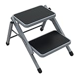 Doppeltrittstufe klappbar Camping Trittstufe Wohnwagen Wohnmobil Einstiegshilfe faltbar bis 150kg