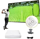 amazgolf Golfsimulator-Schlagscheibe für Golftraining, Indoor-Golfsimulatoren für Zuhause, ultraklarer, waschbarer Golf-Aufprallschutz für Golf-Übung (299,7 x 398,8 cm)