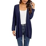Herbstjacke Damen Strickjacke Damen Sweatjacke Cardigan Strickjacken Fleecejacke Trachtenjacke Wolljacke Strickfleecejacke Übergangsjacke Sportjacke Teddyjacke Laufjacke Pullover Einfarbig Bequeme
