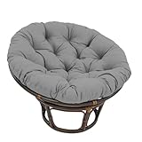 Bettschlange Hängesessel Kissen,Papasansessel Kissen,Lesesessel Rund, Gartensessel Sitzkissen,Papasan Hängesessel Kissen(Stühle Nicht Enthalten),Grau,40x40cm
