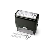 Trodat Firmenstempel mit Logo und Text – Printy 4915 Personalisierter Stempel inklusive Grafik und Wunschtext, Selbstfärbend, Abdruck 70 x 25 mm