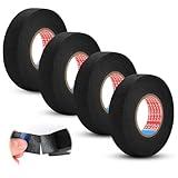 4 Stück Kfz Gewebeband,Stoffauto Klebeband,Kabelbaum Filzband,Elektriker Band,Vlies Isolierband,Geräuschdämpfung Kabelweben Wickelband,zum Wickeln&Reparieren von Kabeln für Autos,Motorräder&Haushalte
