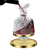 Weinkaraffe, Weinkantalter | Rotierender Becher Bourbon -Ausgieß - Vintage Wine Dekanter Tabletop Orament für Geburtstag Festliche Weihnachtsfeiern Hochzeit Hochzeit