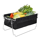 Foldable Box, Multifunctional Portable Basket, Lightweight Handheld Storage Container, Heavy Duty Organizer Bin, Ideal for Travel, Camping, Beach, Picnic, Outdoor Use, Men, Women