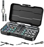 OQIMAX 24 in 1 Ratschenschraubendreher Set – Magnetisches Schraubendreher Set mit Abnehmbarem Griff, 58-Zahn-Ratsche, 24pcs S2 Bits, Farbcodiert – für Möbelmontage, Heimwerken, Auto & Haushalt