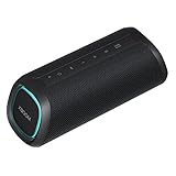 LG XBOOM Go XG7QBK Kabelloser Lautsprecher, Bluetooth, 40 W, Sound Boost, wasserdicht IP67, Betriebsdauer 24 Stunden, Variable LED-Lichtfarbe, breite Konnektivität, Anthrazit