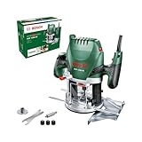 Bosch Home and Garden Bosch Oberfräse POF 1200 AE (1200 Watt, inkl. Zubehör für präzise Holzbearbeitung, für unterschiedliche Holzarten)