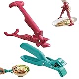 Airfryer Zange Und Heizplattengreifer, 2 Stück Schüssel Clip Mit Rutschfestem Silikon, Silikon Zange Für Heißluftfritteuse Und Kaminzange, Rouladenklammern Ideal Für Küche Und Grill