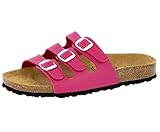 Lico Damen Bioline Pantoletten, Pink, 39 EU