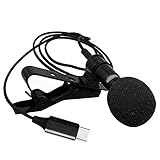 UPKOCH mikrofon Mini Kabelgebundenes Kondensatormikrofon USB-C-Mikrofon Streaming-Mikrofon Clip-Mikrofon Mini-Mikrofon Telefonaufnahmemikrofon Lavalier-Mikrofon Handy tpc