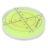 Präzisions-Bullseye-Wasserwaage, 60mm, Runde Libelle, Runde Bullseye-Wasserwaage, Neigungsmesser, Horizontale Libelle, Vermessungsinstrumente, Messwerkzeug mit Skala für die Balance der Kameraplattfo