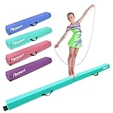 FBSPORT 240 cm Schwebebalken Kinder Faltbarer Balken Turnen Balance Beam für Zuhause Training Klappbarer Schwebebalken Gymnastik Gymnastikbalken mit Rutschfestem Boden und Tragetasche