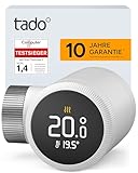 tado° Smartes Heizkörperthermostat X, Heizungssteuerung per App und Smart Speaker (Alexa, Siri, Google Assistant), spart Energie & Kosten, DIY Installation