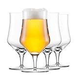 SCHOTT ZWIESEL Universalglas Beer Basic Craft 0,3 (4er-Set), klassisches Bierglas für Craft Beer, spülmaschinenfeste Tritan-Kristallgläser, Made in Germany (Art.-Nr. 130013)