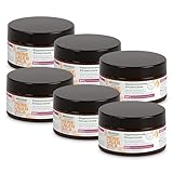 alkmene 6x Regenerierende Calendula Creme für strapazierte & trockene Haut 200 ml - Vegane Hautcreme lindert Juckreiz - Körpercreme sehr trockene Haut - Bodybutter