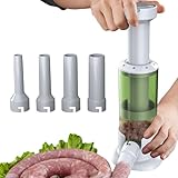 Homemade Sausage Maker – professioneller manueller Fleischfüller für die hausgemachte Wurstproduktion, tragbares und robustes Küchengerät, perfekt für die Zubereitung von Bratwurst, Hot Dogs oder Spez