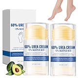 2 Stück Fußcreme Trockene Füße Hydrating and Anti-Cracking Foot Cream Feuchtigkeitsspendende Anti-Riss-Fußcreme Urea Creme Fußpflegecreme Lindert Extreme Trockenheit und Rissbildung der Füße