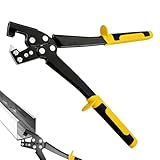 Crimpzange FüR Stahlbolzen, Profil Verbundzange Trockenbau Zange Crimpzange, Handkiel Metall Stanzschloss Trockenbau Handwerkzeug für Den Bau Lagerhallen Usw Metallprofile