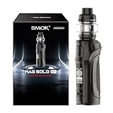 SMOK Mag Solo Box Mod Kit 100W Vape Gerät 21700 18650 Akku Nicht Enthalten T-Air Subtank 5ml Leakproof Top-Fill TA Coil 0.2Ω 0.4Ω Type-C Schnellladung TFT Display Ohne Nikotin Schwarz