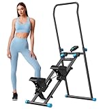 MERACH 2025 Neues Stair Stepper für Home Gym Übung,Vertical Climber Maschine für Ganzkörper-Workout, Compact Folding Cardio Übung Climber mit erweiterten Schrittweite, verstellbare Lenker & Pedale