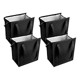 DEKKRYNFV Isolierte Wiederverwendbare Einkaufstasche Mit Reißverschluss Kühlboxen Für Gefrorene Lebensmittel Einkaufszubehör Wiederverwendbare Faltbare Thermo Geschenkboxen Für Lebensmittel